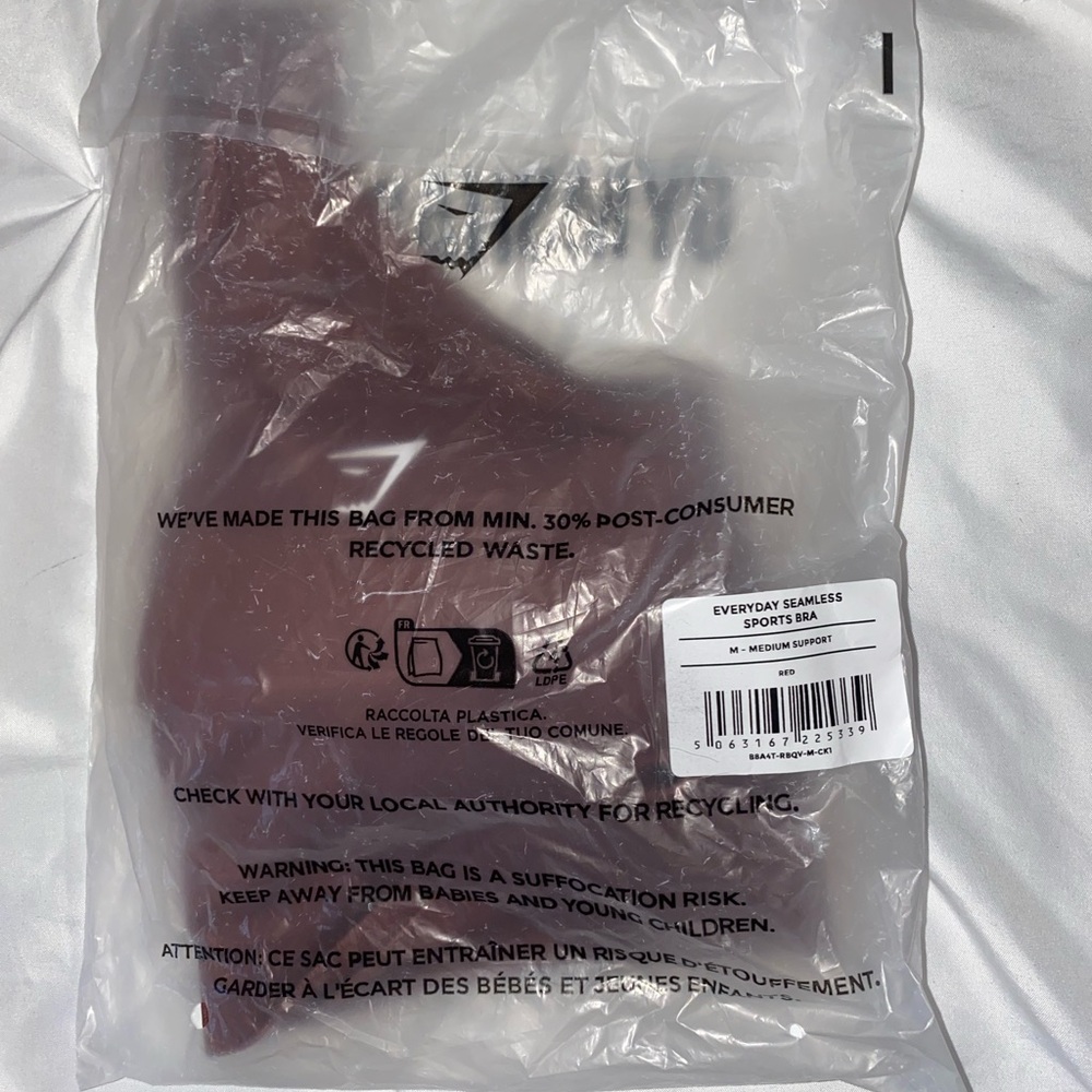 Gymshark Seamless Sports Bra - Deep Red